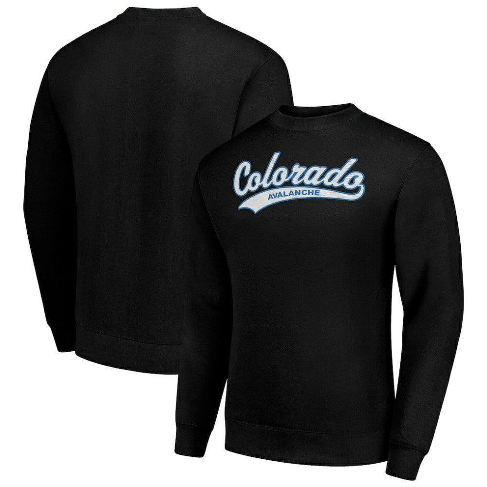 Colorado Avalanche Starter  Tailsweep City Pullover Sweatshirt - Black | NHL near me