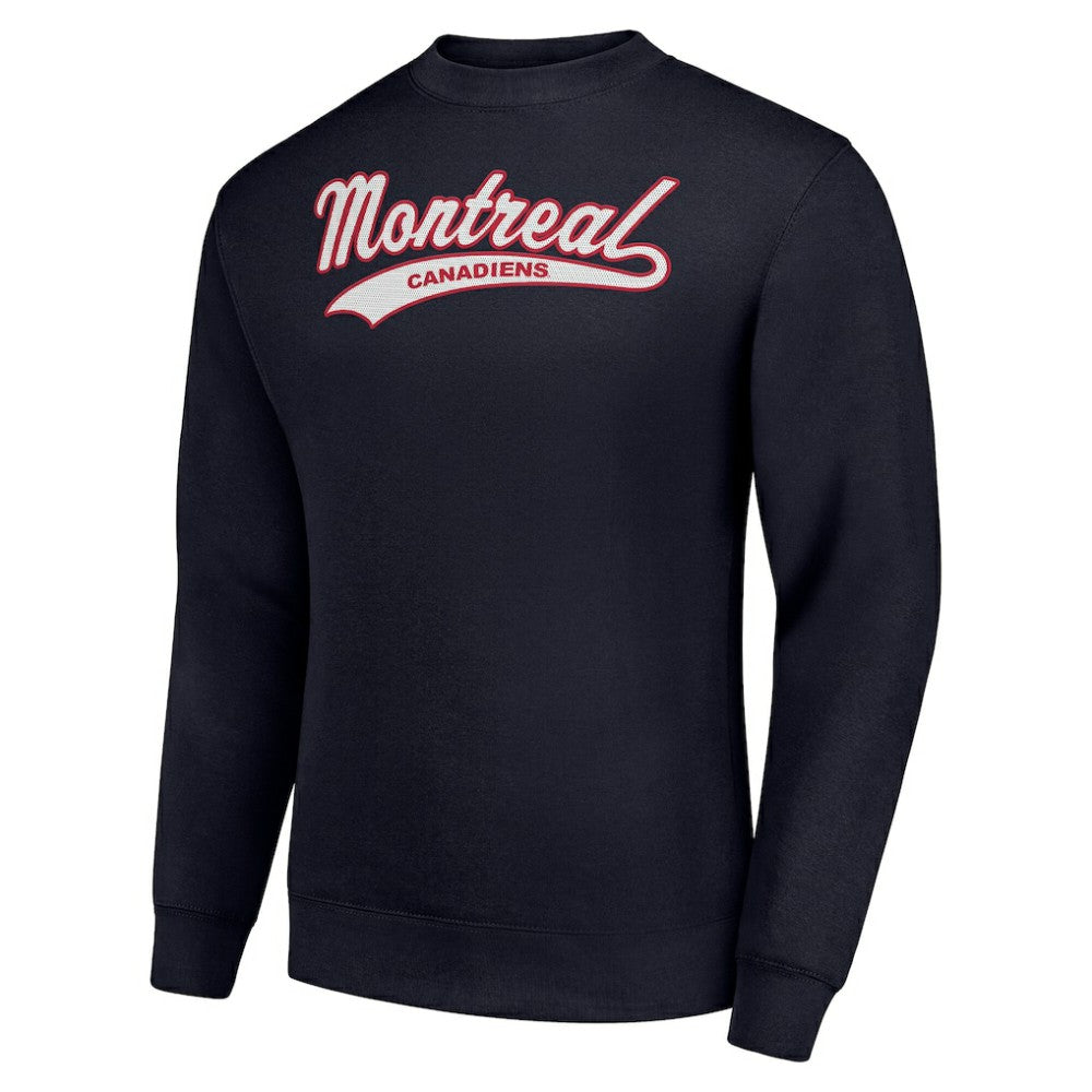 Montreal Canadiens Starter  Tailsweep City Pullover Sweatshirt - Navy | NHL online