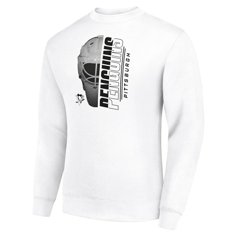 Pittsburgh Penguins Starter  Half Helmet Team Logo Pullover Sweatshirt - White | NHL sale