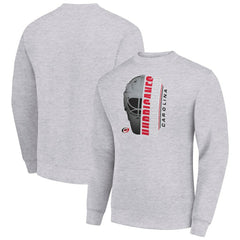 Carolina Hurricanes Starter  Half Helmet Team Logo Pullover Sweatshirt - Heather Gray | NHL discount