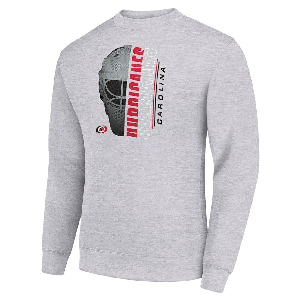 Carolina Hurricanes Starter  Half Helmet Team Logo Pullover Sweatshirt - Heather Gray | NHL discount