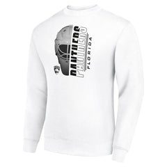Florida Panthers Starter  Half Helmet Team Logo Pullover Sweatshirt - White | NHL Clearance