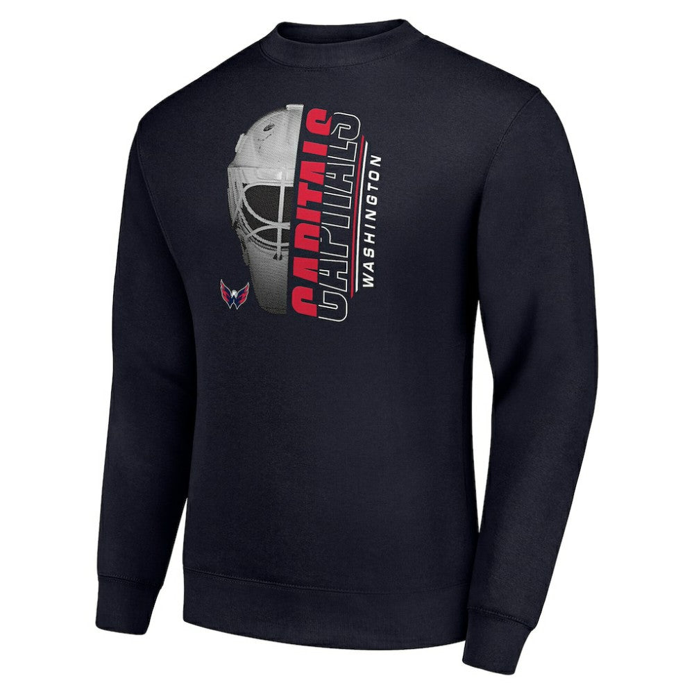 Washington Capitals Starter  Half Helmet Team Logo Pullover Sweatshirt - Navy | NHL near me