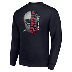 Washington Capitals Starter  Half Helmet Team Logo Pullover Sweatshirt - Navy | NHL near me