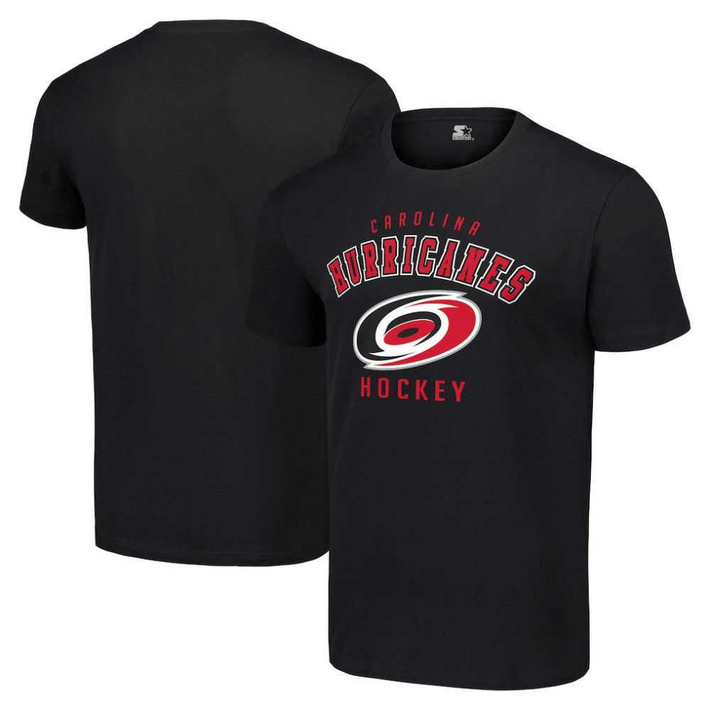 Carolina Hurricanes Starter Logo T-Shirt - Black | NHL Clearance