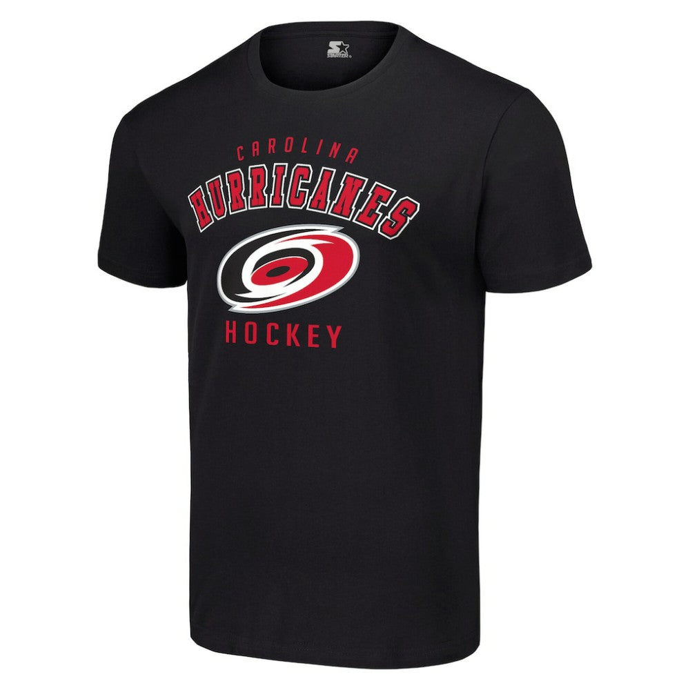 Carolina Hurricanes Starter Logo T-Shirt - Black | NHL Clearance