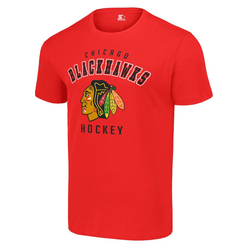 Chicago Blackhawks Starter Logo T-Shirt - Red | NHL Lifestyle