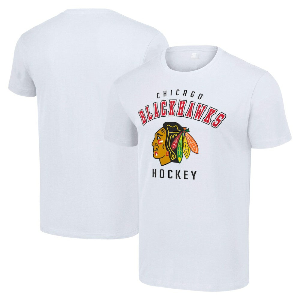 Chicago Blackhawks Starter Logo T-Shirt - White | NHL Lifestyle