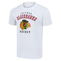 Chicago Blackhawks Starter Logo T-Shirt - White | NHL Lifestyle