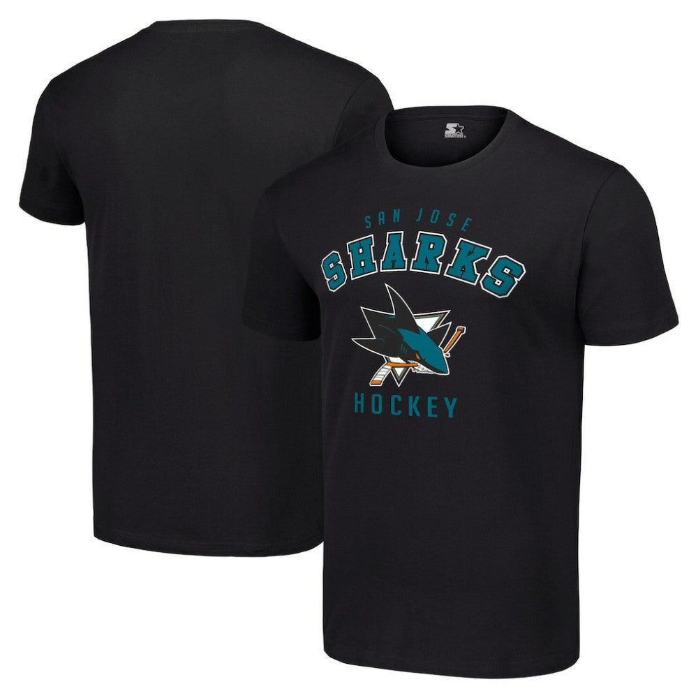 San Jose Sharks Starter Logo T-Shirt - Black | NHL online