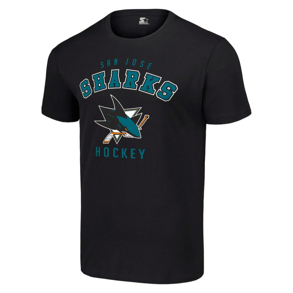 San Jose Sharks Starter Logo T-Shirt - Black | NHL online