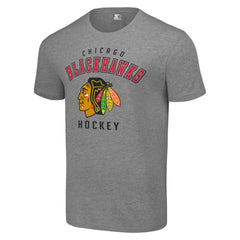 Chicago Blackhawks Starter Logo T-Shirt - Heather Gray | NHL online