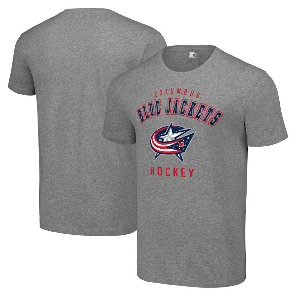 Columbus Blue Jackets Starter Logo T-Shirt - Heather Gray | NHL discount