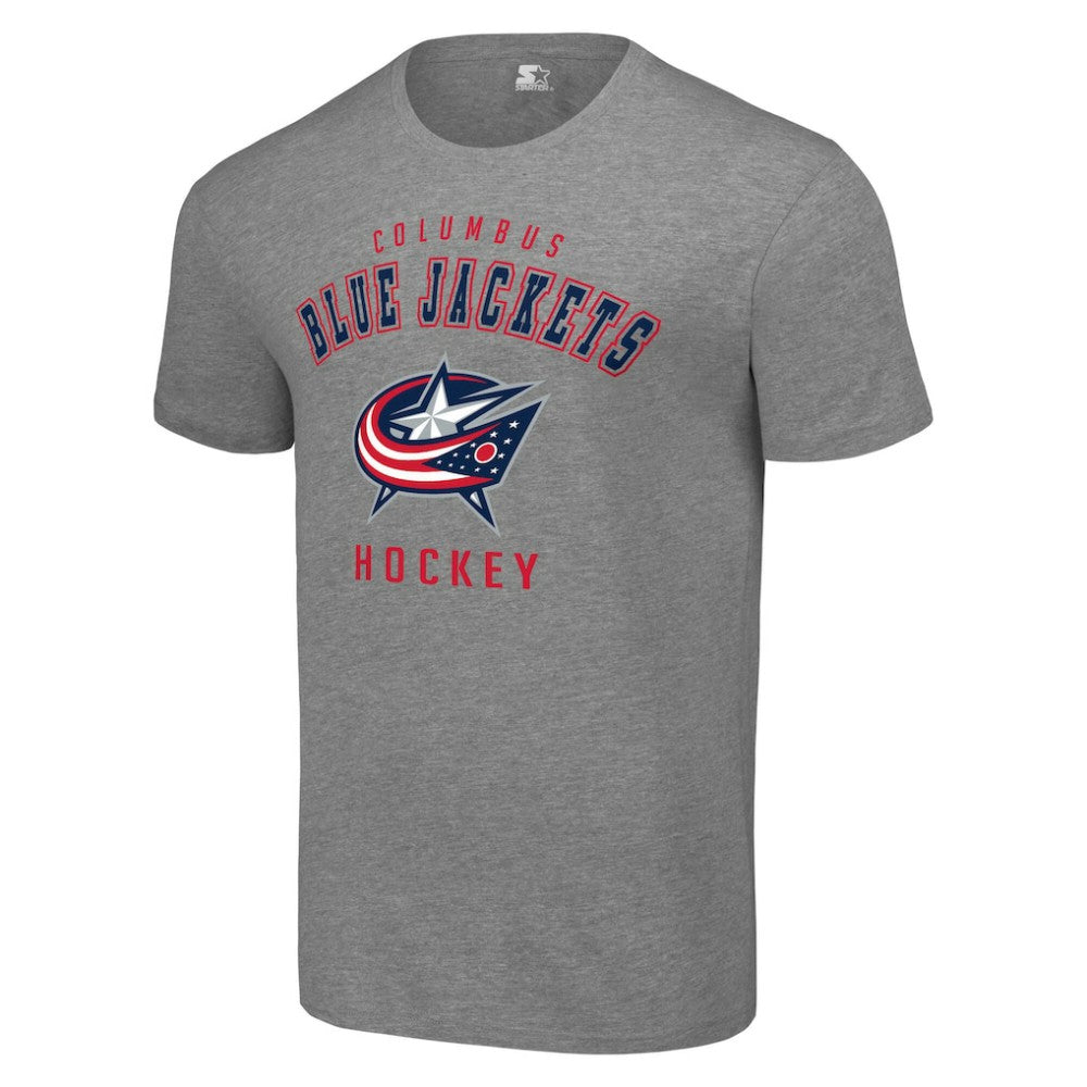 Columbus Blue Jackets Starter Logo T-Shirt - Heather Gray | NHL discount
