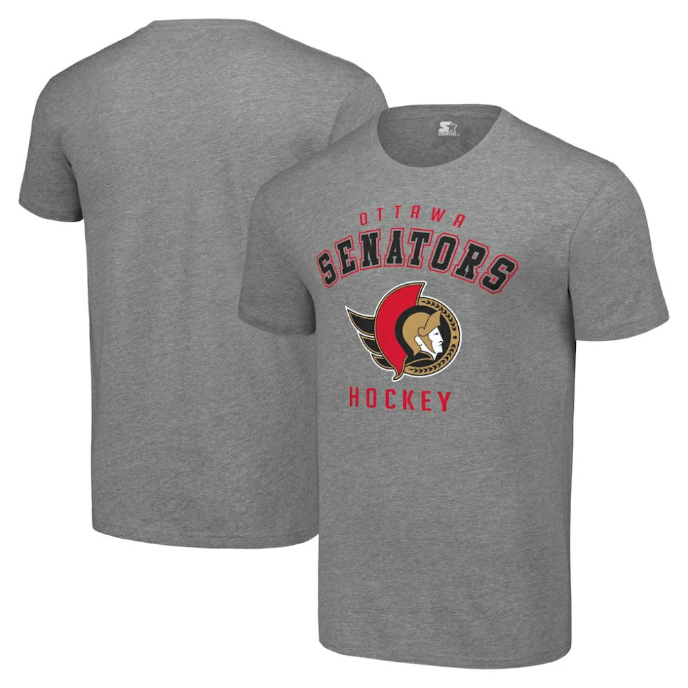 Ottawa Senators Starter Logo T-Shirt - Heather Gray | NHL Clearance