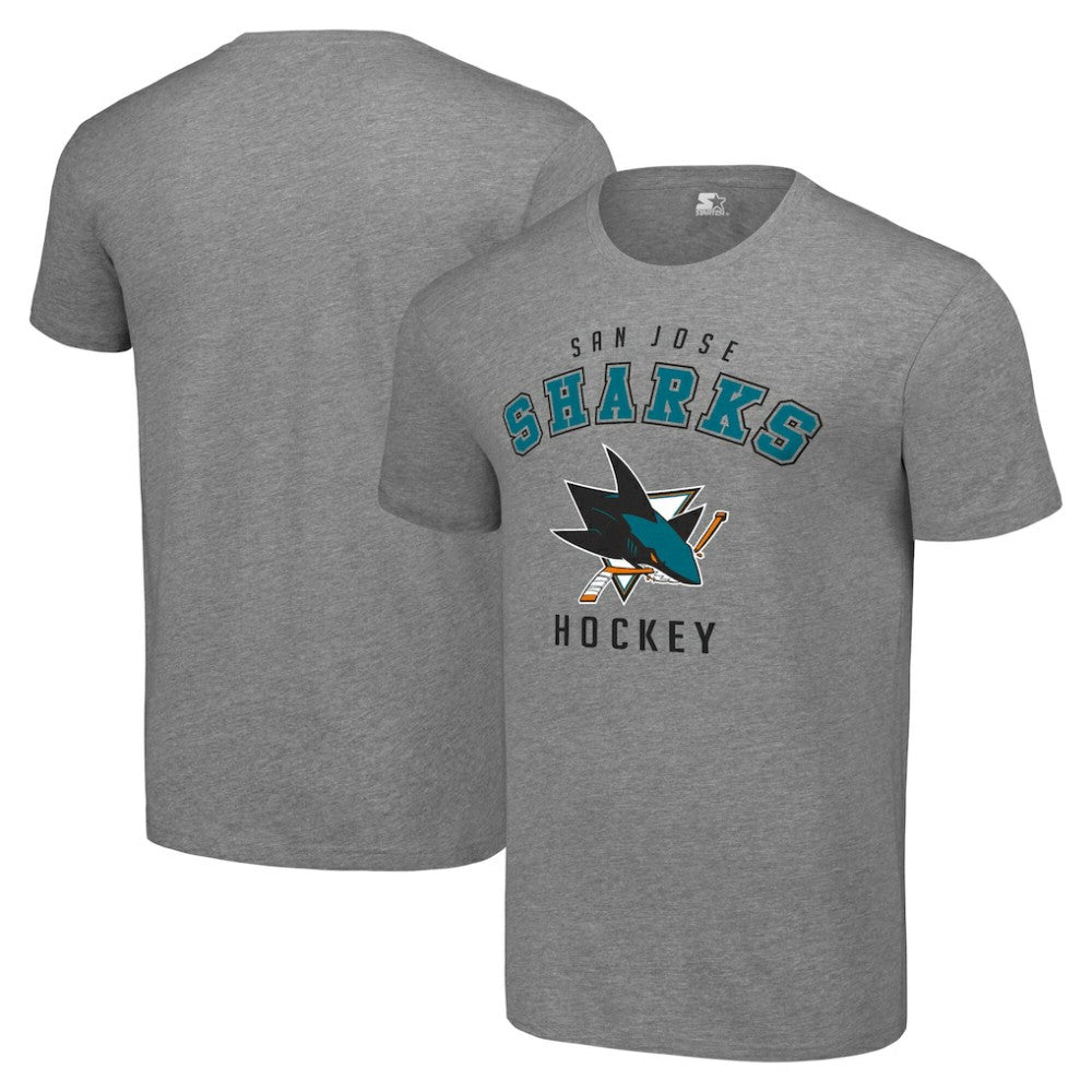 San Jose Sharks Starter Logo T-Shirt - Heather Gray | NHL near me