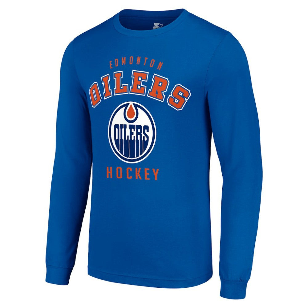 Edmonton Oilers Starter Logo Long Sleeve T-Shirt - Royal | NHL near me