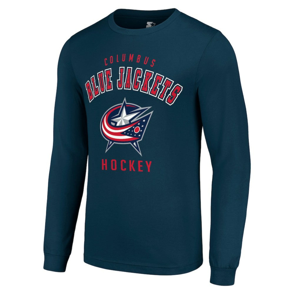 Columbus Blue Jackets Starter Logo Long Sleeve T-Shirt - Navy | NHL near me