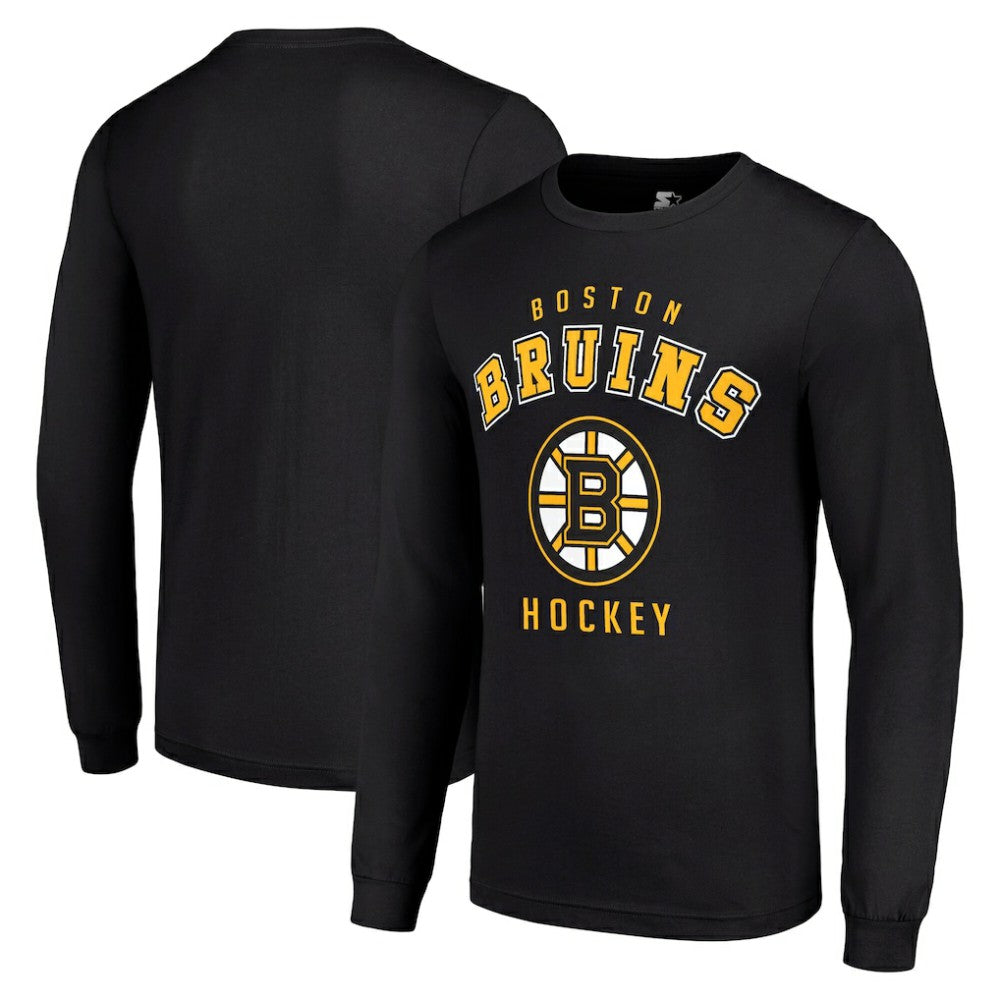 Boston Bruins Starter Logo Long Sleeve T-Shirt - Black | NHL on sale