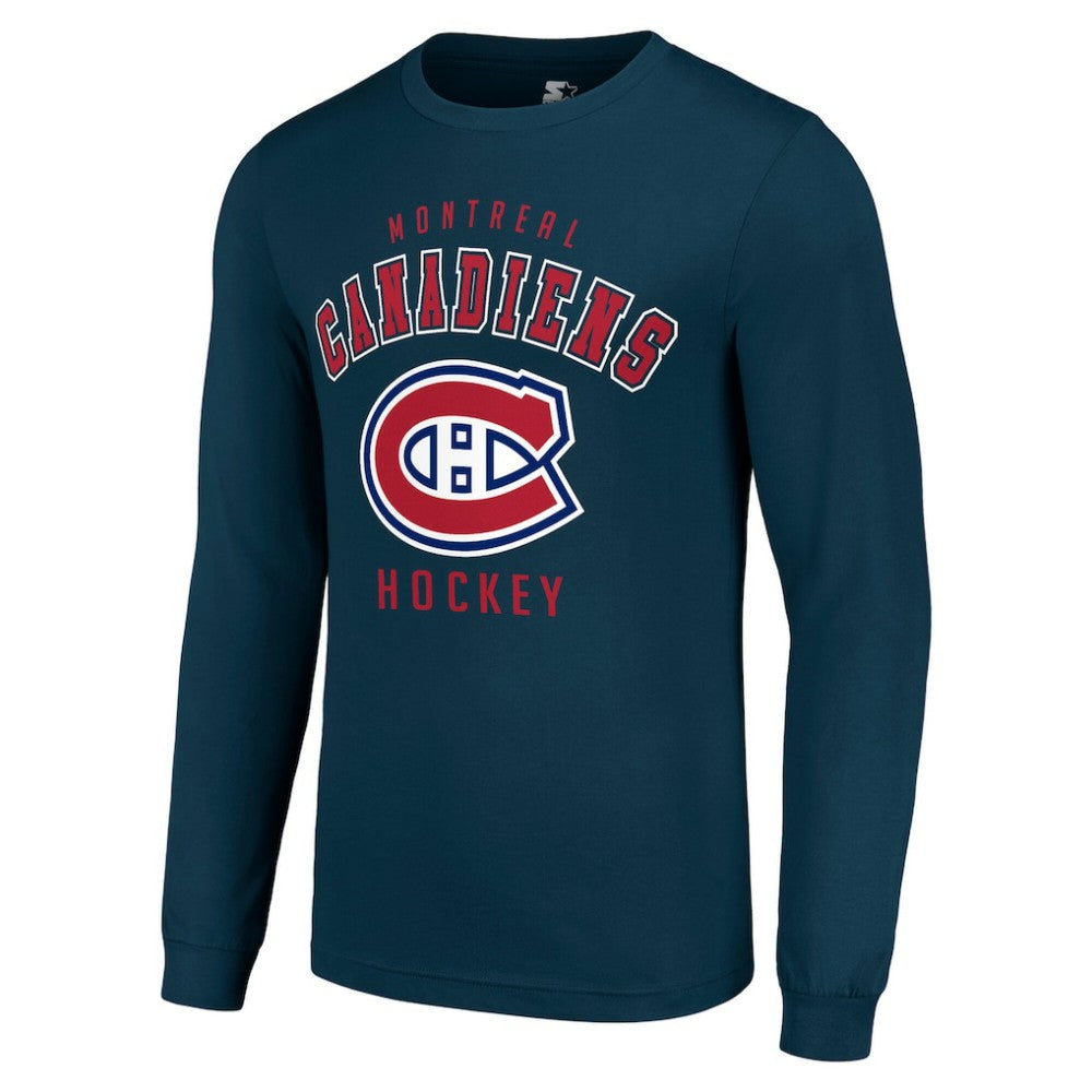 Montreal Canadiens Starter Logo Long Sleeve T-Shirt - Navy | NHL discount