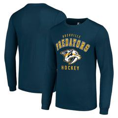 Nashville Predators Starter Logo Long Sleeve T-Shirt - Navy | NHL on sale