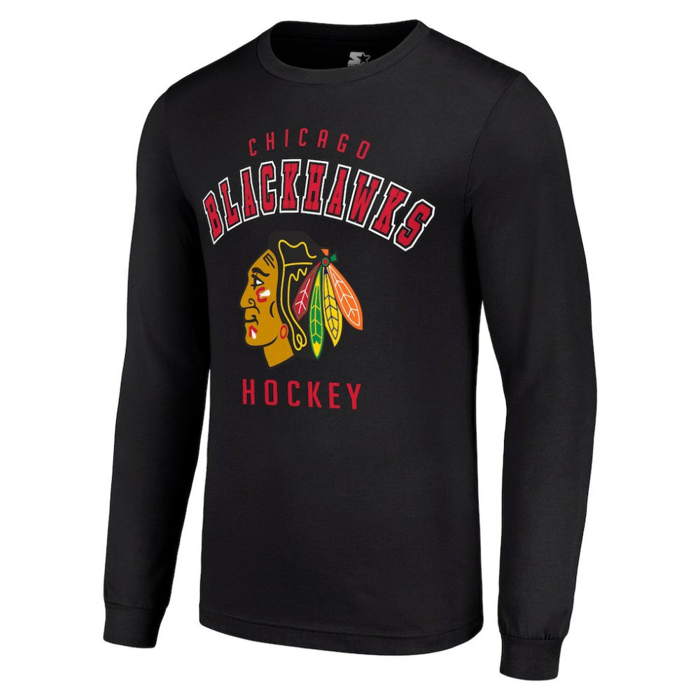 Chicago Blackhawks Starter Logo Long Sleeve T-Shirt - Black | NHL sale