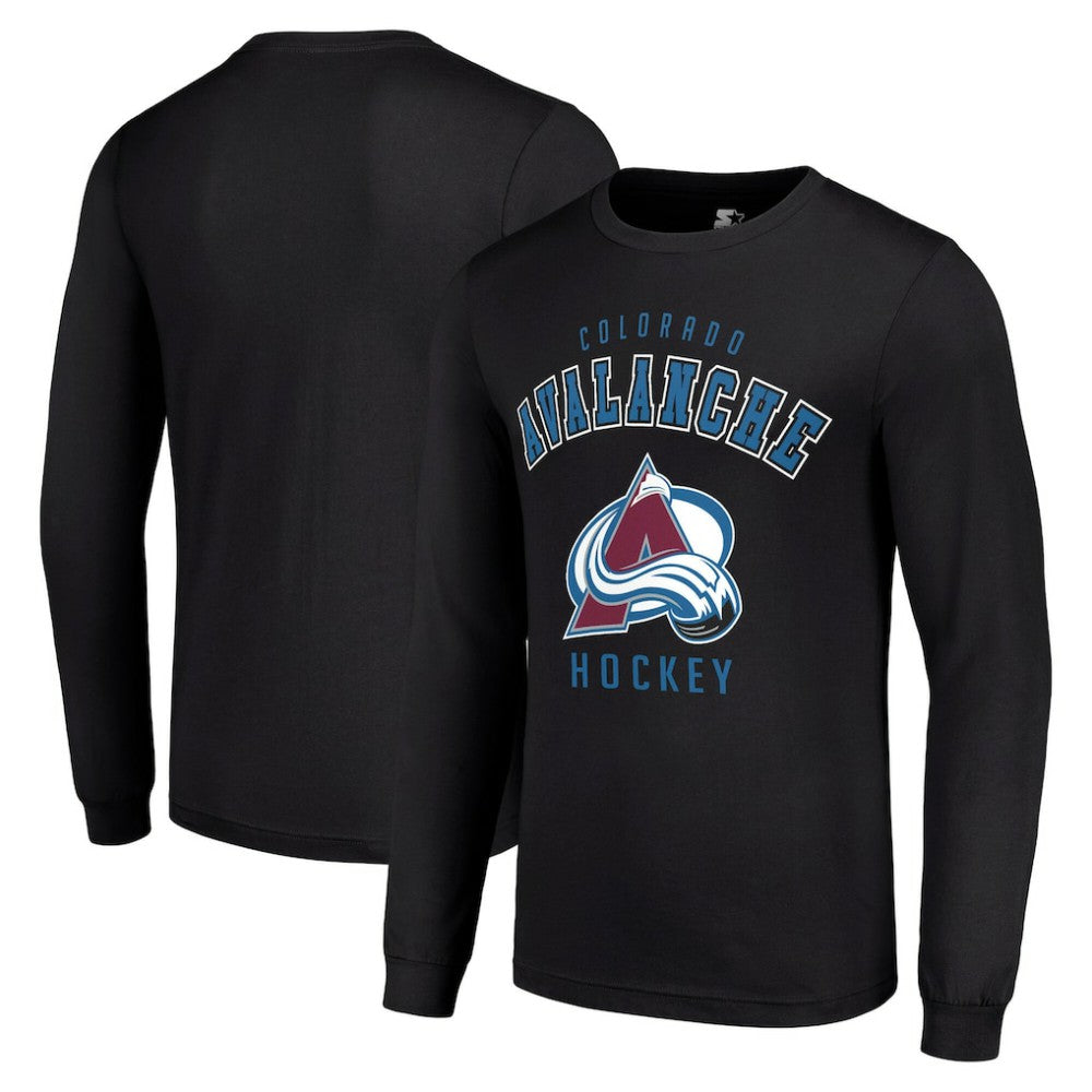 Colorado Avalanche Starter Logo Long Sleeve T-Shirt - Black | NHL discount