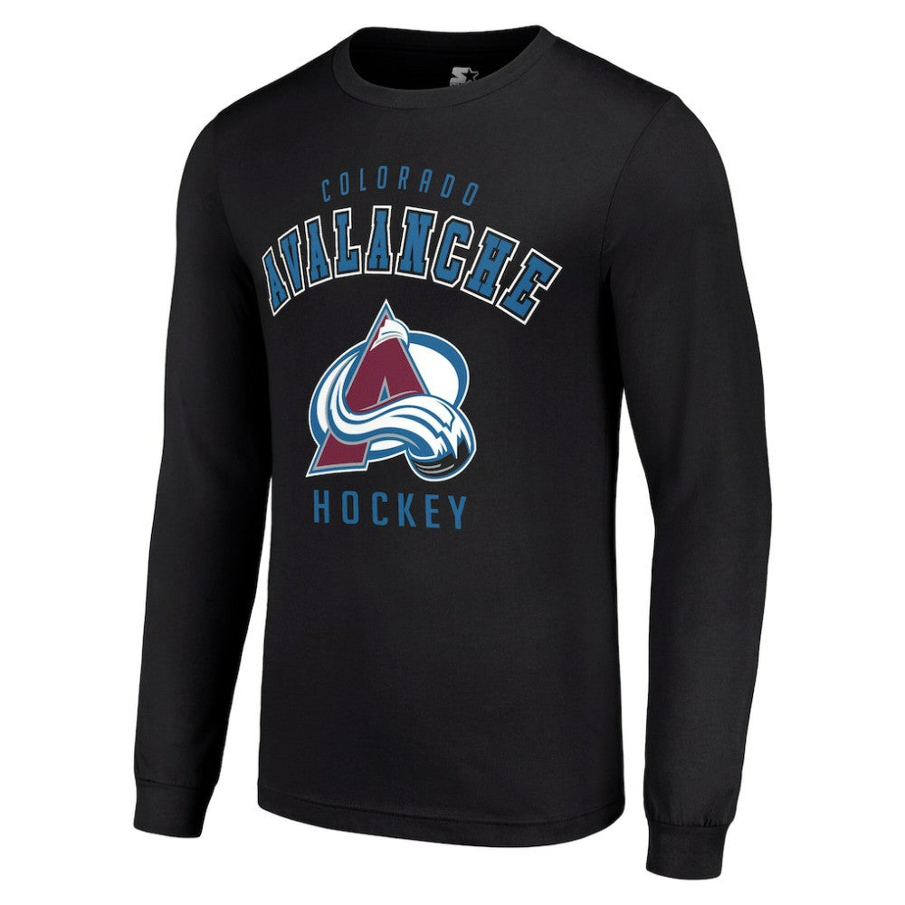 Colorado Avalanche Starter Logo Long Sleeve T-Shirt - Black | NHL discount