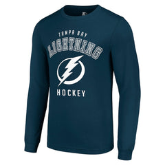 Tampa Bay Lightning Starter Logo Long Sleeve T-Shirt - Navy | NHL online