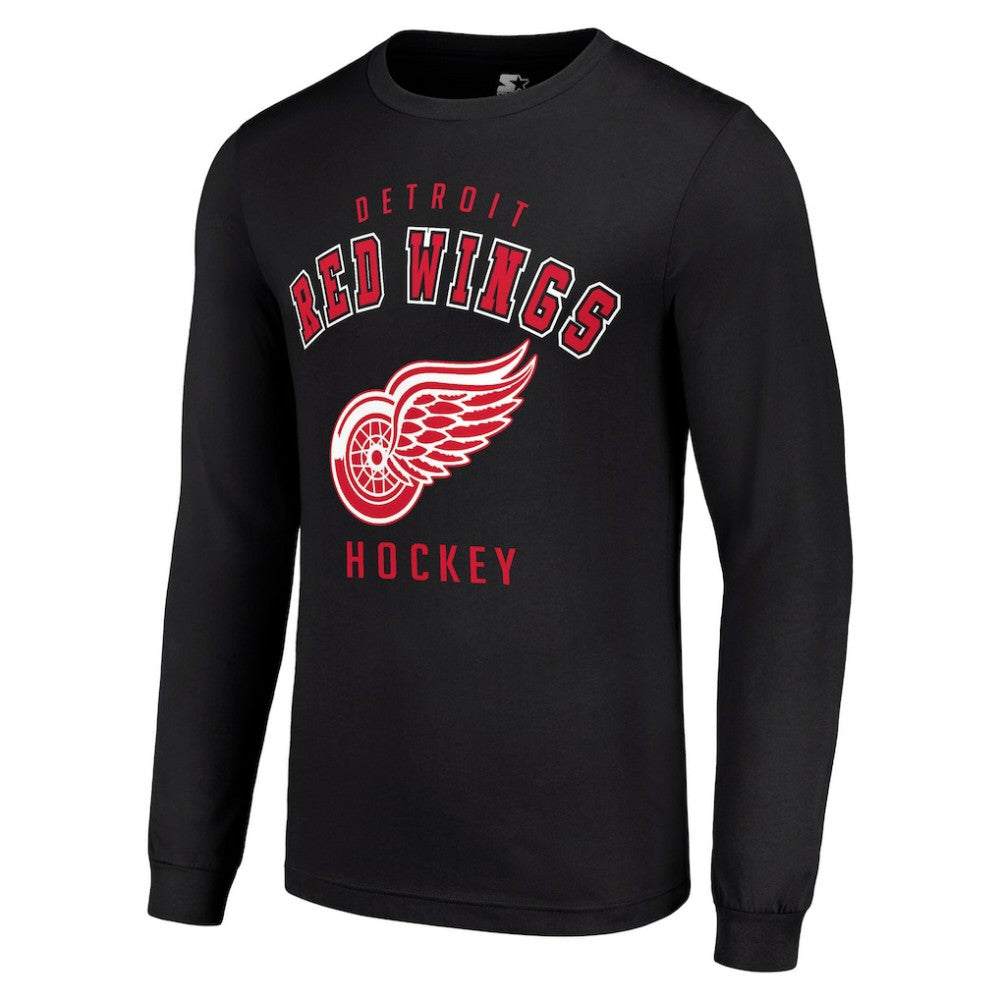 Detroit Red Wings Starter Logo Long Sleeve T-Shirt - Black | NHL on sale