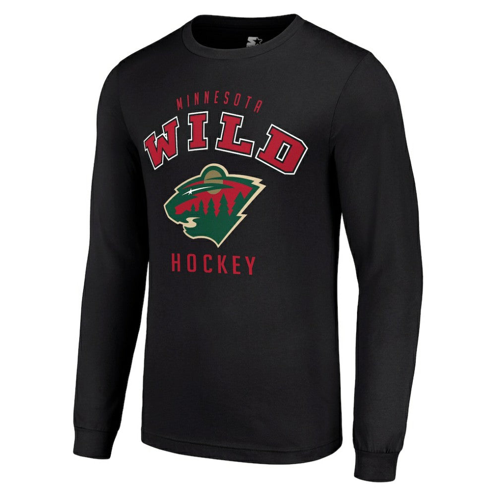 Minnesota Wild Starter Logo Long Sleeve T-Shirt - Black | NHL near me