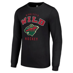 Minnesota Wild Starter Logo Long Sleeve T-Shirt - Black | NHL near me