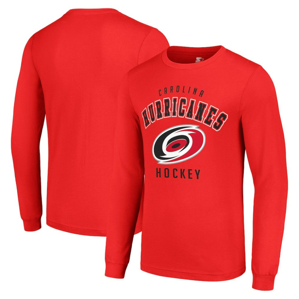 Carolina Hurricanes Starter Logo Long Sleeve T-Shirt - Red | NHL discount