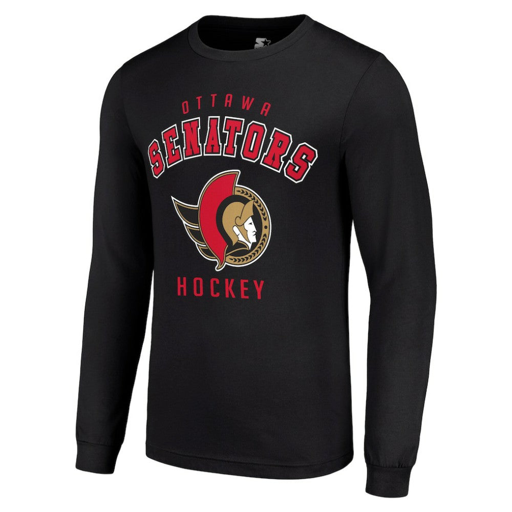 Ottawa Senators Starter Logo Long Sleeve T-Shirt - Black | NHL sale