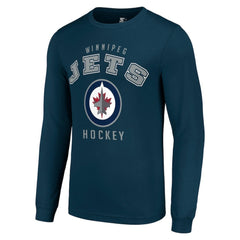 Winnipeg Jets Starter Logo Long Sleeve T-Shirt - Navy | NHL discount