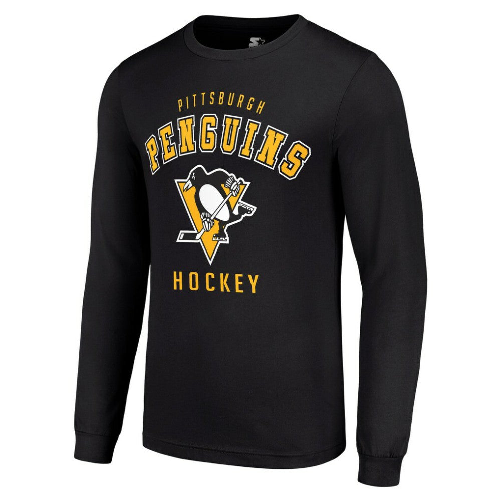 Pittsburgh Penguins Starter Logo Long Sleeve T-Shirt - Black | NHL on sale