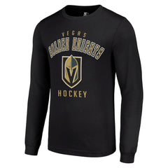 Vegas Golden Knights Starter Logo Long Sleeve T-Shirt - Black | NHL Clearance