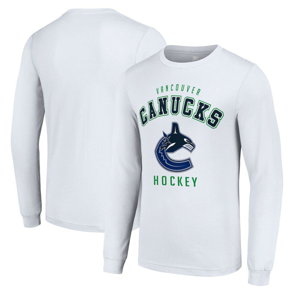 Vancouver Canucks Starter Logo Long Sleeve T-Shirt - White | NHL near me