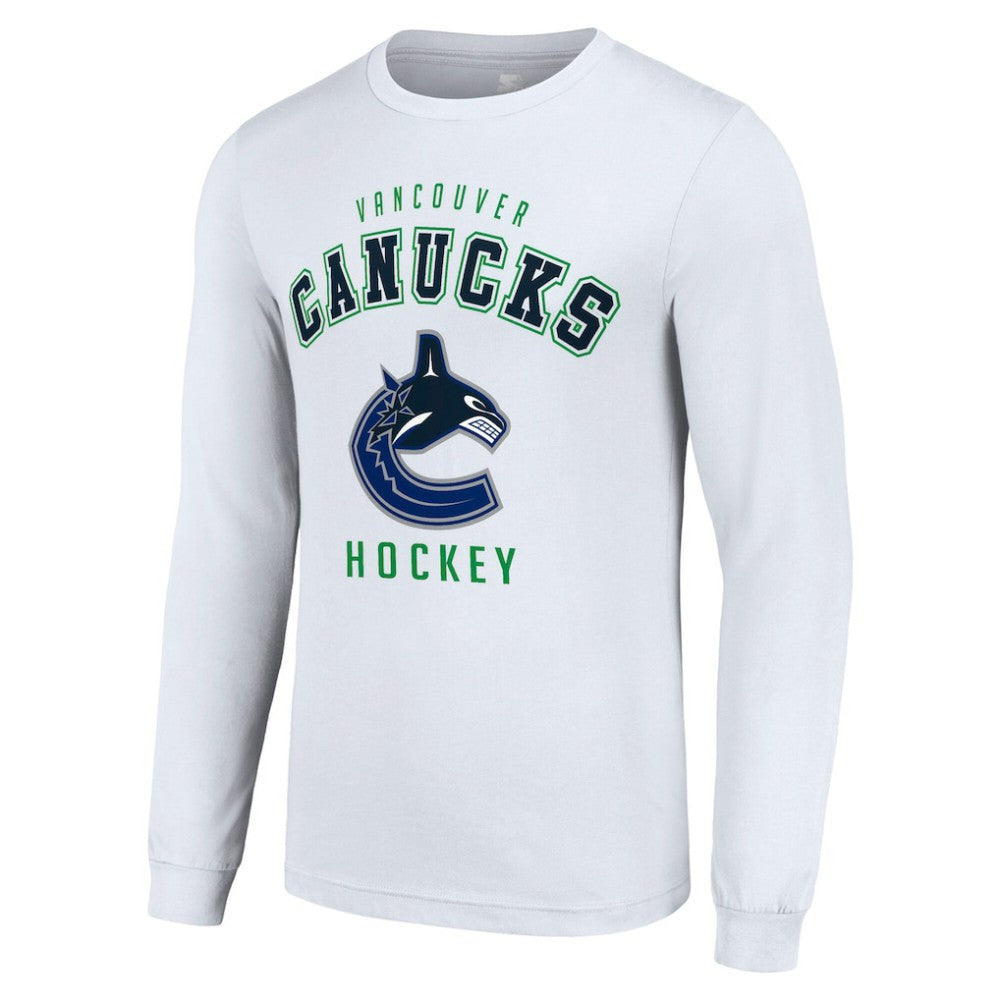 Vancouver Canucks Starter Logo Long Sleeve T-Shirt - White | NHL near me