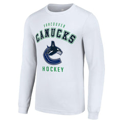 Vancouver Canucks Starter Logo Long Sleeve T-Shirt - White | NHL near me