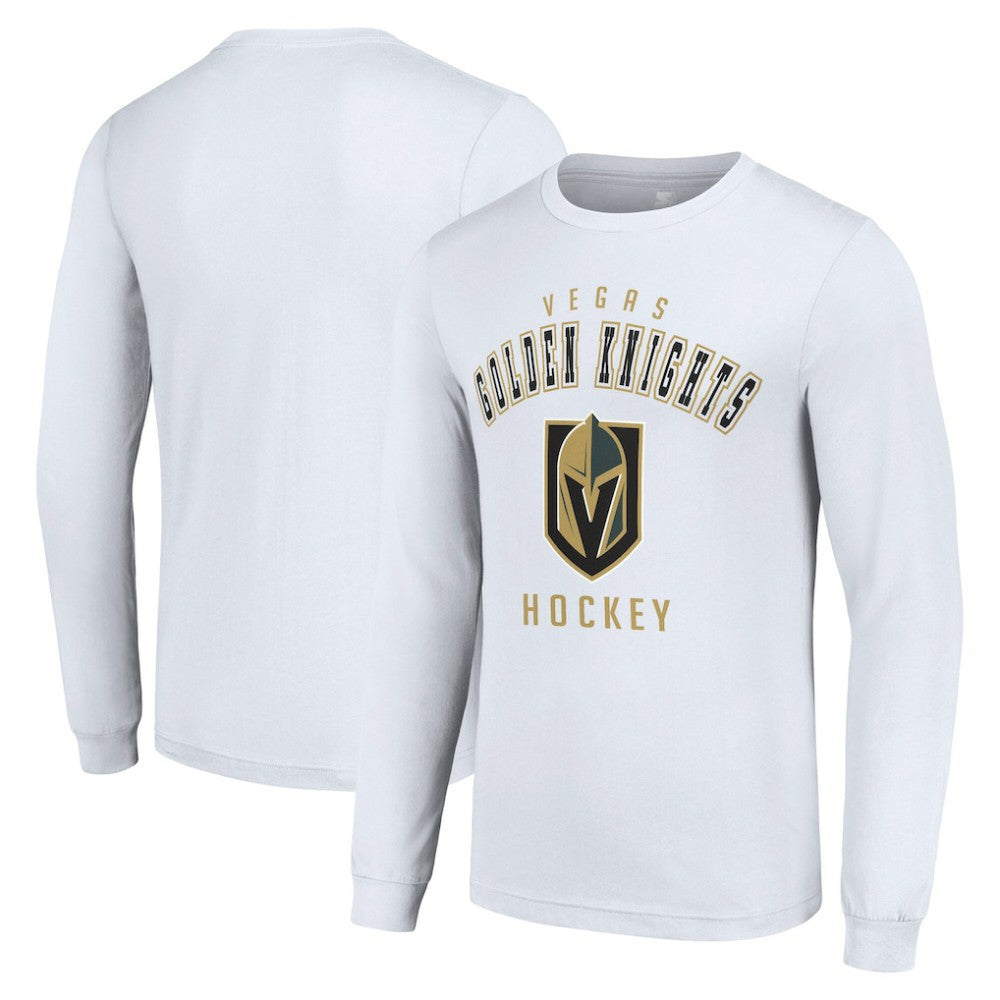 Vegas Golden Knights Starter Logo Long Sleeve T-Shirt - White | NHL Lifestyle