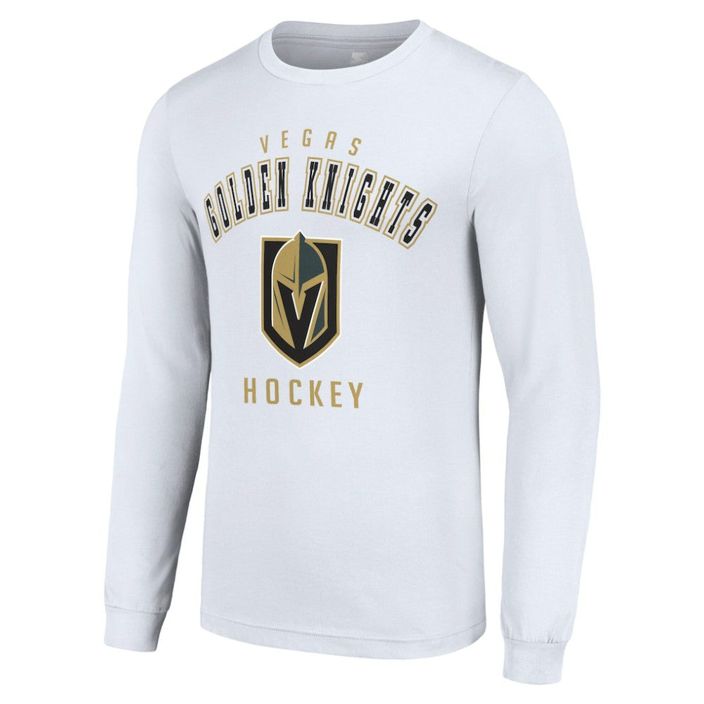 Vegas Golden Knights Starter Logo Long Sleeve T-Shirt - White | NHL Lifestyle