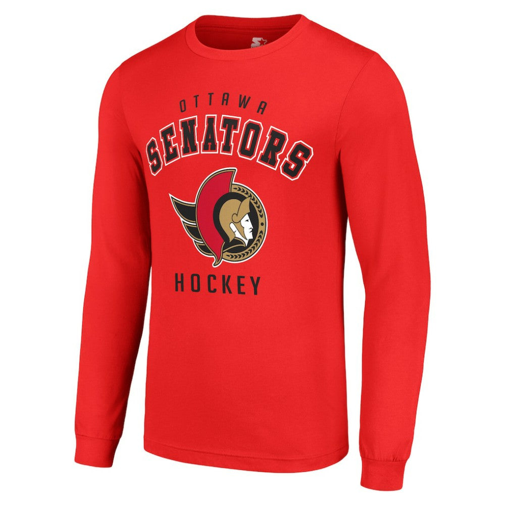 Ottawa Senators Starter Logo Long Sleeve T-Shirt - Red | NHL online