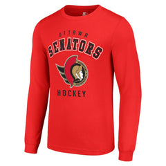 Ottawa Senators Starter Logo Long Sleeve T-Shirt - Red | NHL online