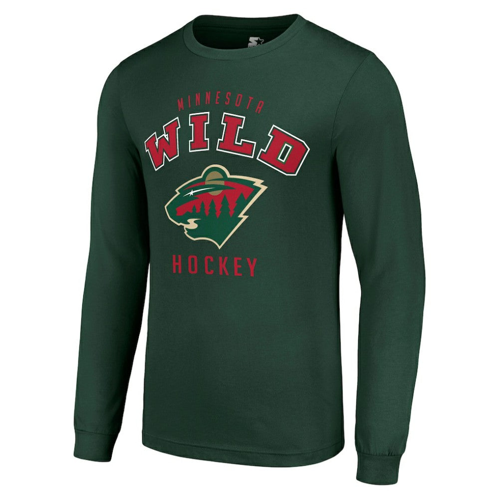 Minnesota Wild Starter Logo Long Sleeve T-Shirt - Military Green | NHL on sale