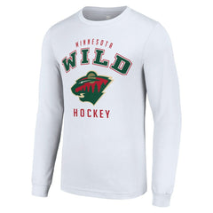 Minnesota Wild Starter Logo Long Sleeve T-Shirt - White | NHL Lifestyle