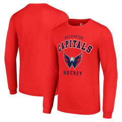 Washington Capitals Starter Logo Long Sleeve T-Shirt - Red | NHL Lifestyle
