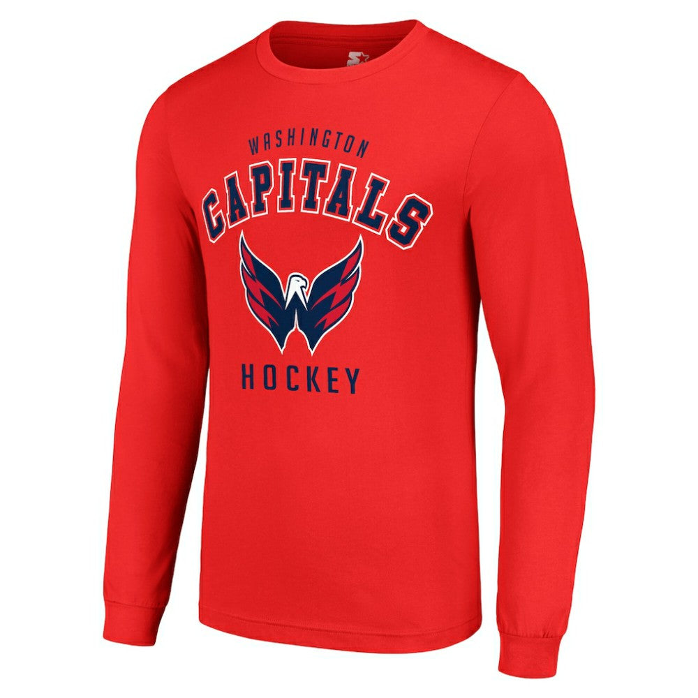 Washington Capitals Starter Logo Long Sleeve T-Shirt - Red | NHL Lifestyle