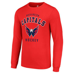 Washington Capitals Starter Logo Long Sleeve T-Shirt - Red | NHL Lifestyle