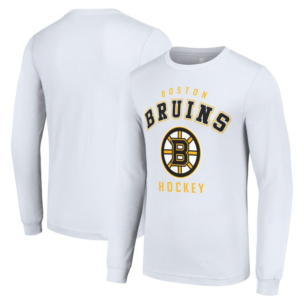 Boston Bruins Starter Logo Long Sleeve T-Shirt - White | NHL discount